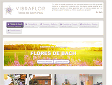 Tablet Screenshot of floresbachperu.com